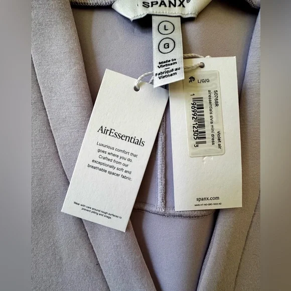 SPANX Air Essentials Sleeveless Mini Dress Violet Air - Picture 5 of 8